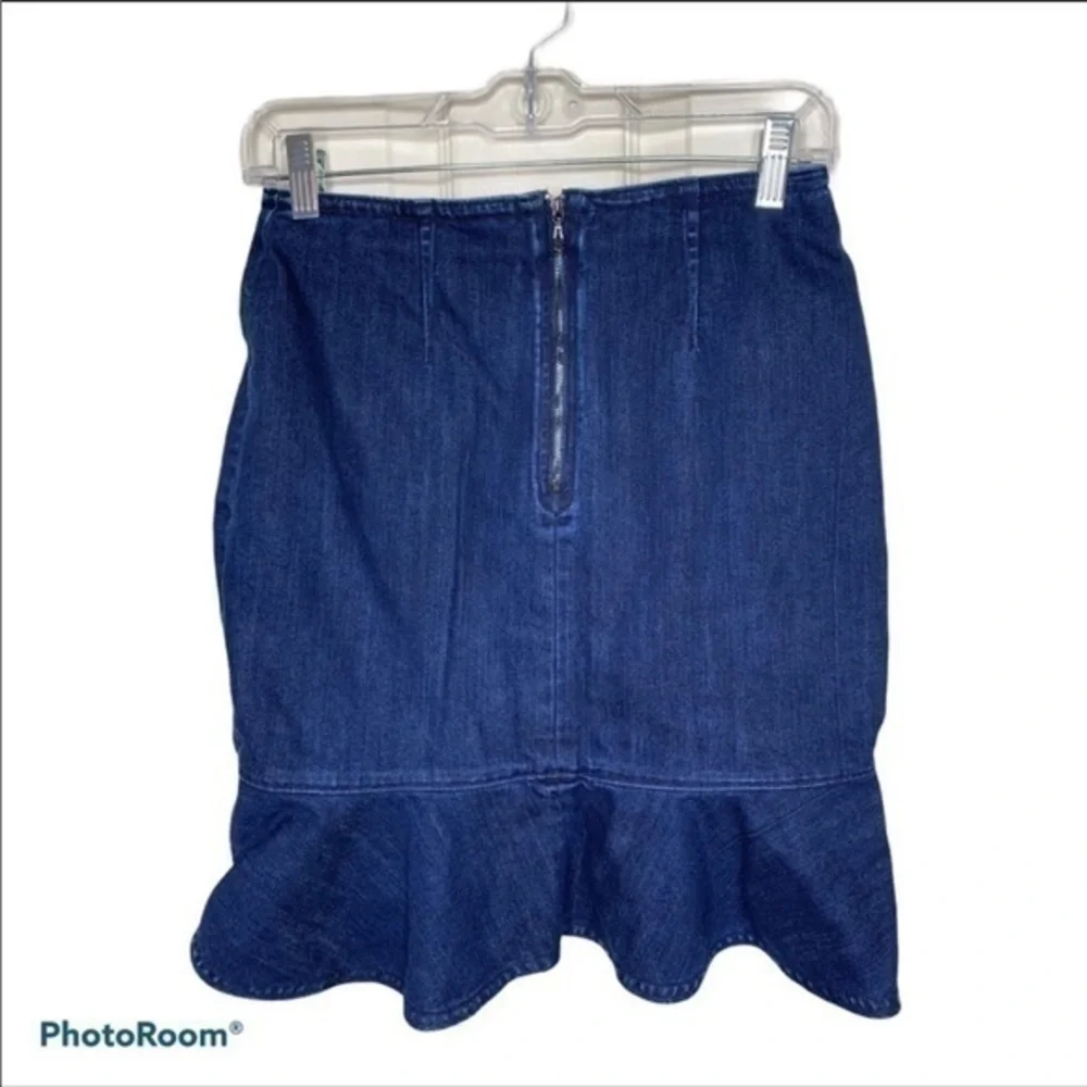 Anthropologie Leifsdottir denim tulip skirt